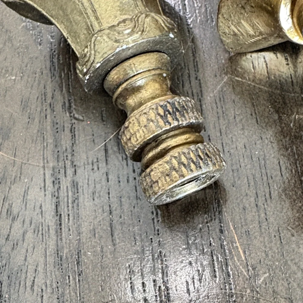 Gold Decorative Wall Hook Finials - Set of 5